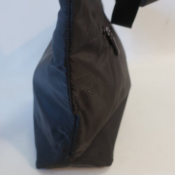 Authentic Womens Prada Milano (25) Brown Nylon Shoulder Travel Tote Handbag - Picture 7 of 16